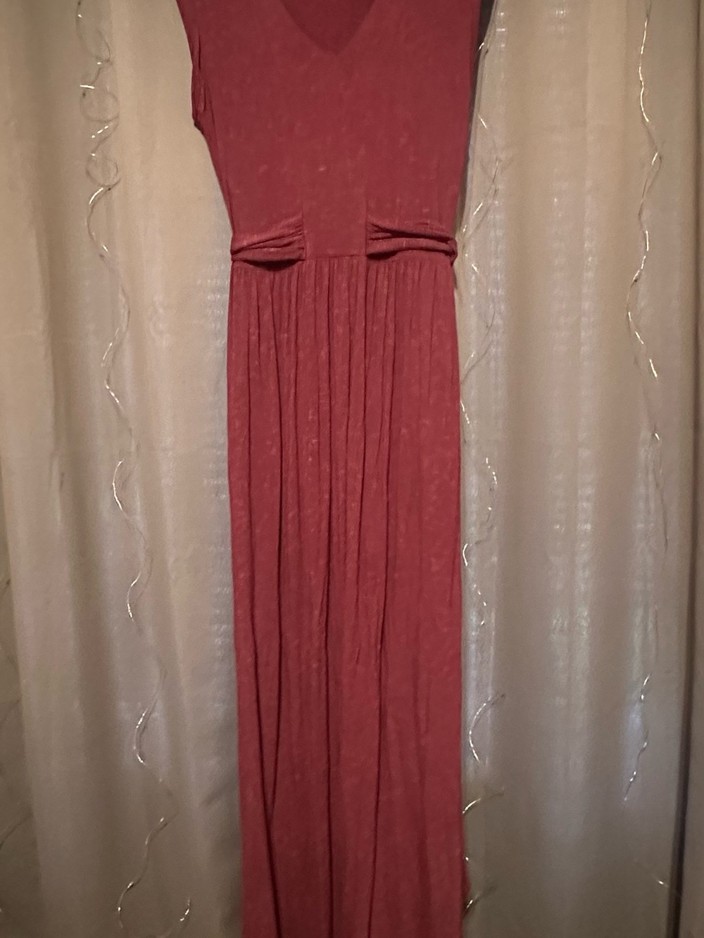 Matilda Jane Sleeveless V-Neck Maxi Dress in Rose